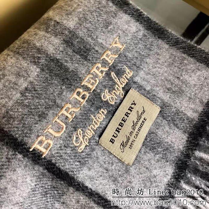BURBERRY巴寶莉頂級情侶款時尚大牌 2018新款羊絨圍巾  LLWJ6835